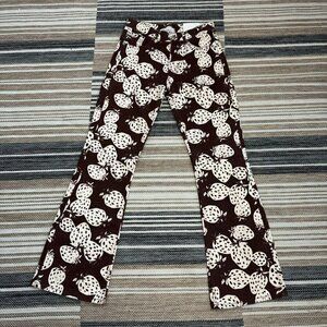 BDG Urban Outfitters Women's 90s Bootcut Jeans Strawberry Print Brown Size 26